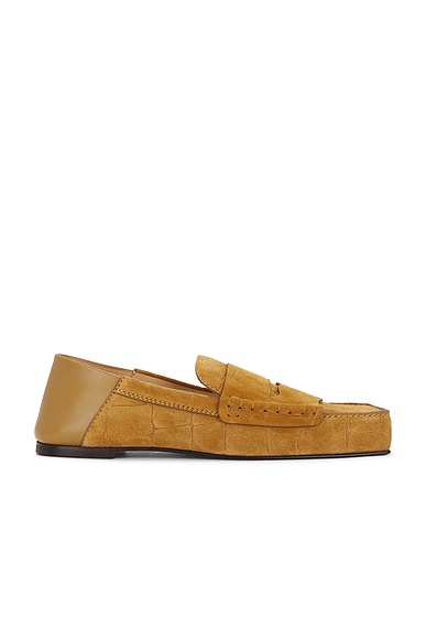 JACQUEMUS Les Mocassins Carre in Camel