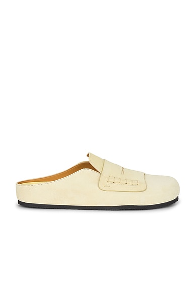 JACQUEMUS Les Mules Mocassin in Pale Yellow