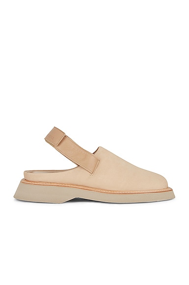 Jacquemus 'les Mules Carre'' Slingback Sabot In Nude & Neutrals