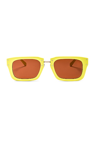 Jacquemus Les Lunettes Soli In Yellow