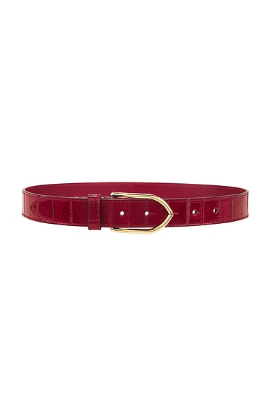 JACQUEMUS La Ceinture Bambino in Dark Red