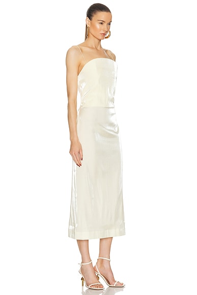 Shop Jacquemus La Robe Carino In Pale Yellow