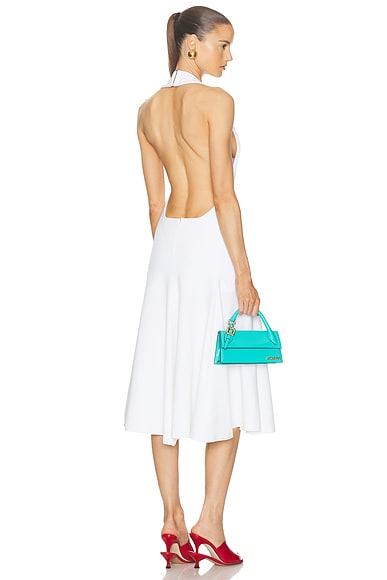 JACQUEMUS La Robe Favola in White