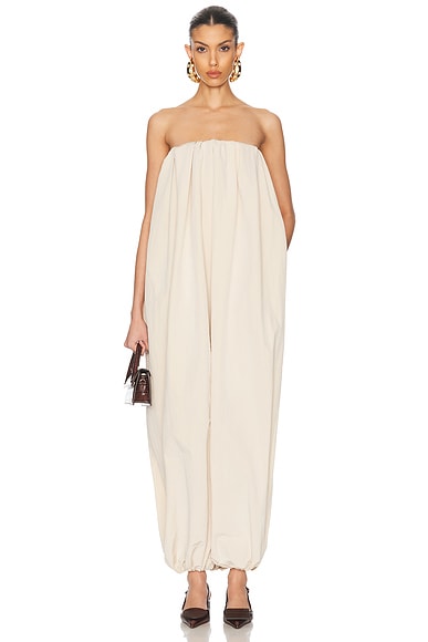 JACQUEMUS La Combinaison Calisson Jumpsuit in Off White