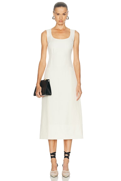 JACQUEMUS La Robe Tablier in Off White