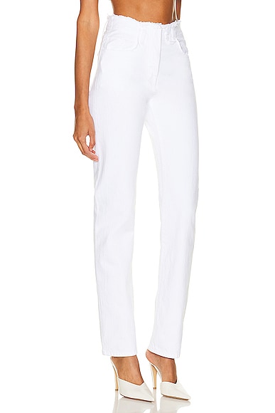 Shop Jacquemus Le De Nimes Linon Pant In White