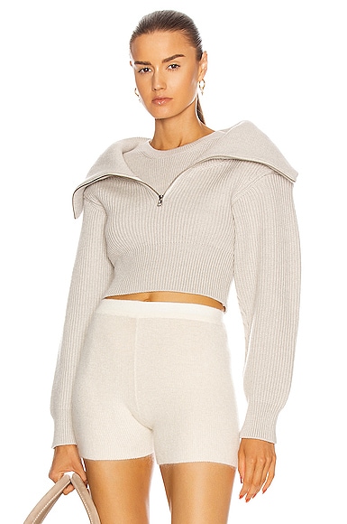 JACQUEMUS La Maille Risoul in Light Grey | FWRD