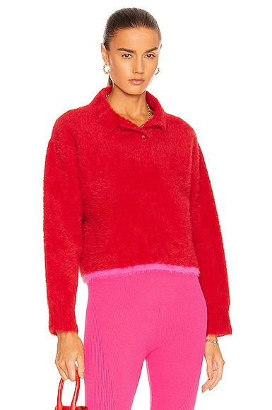 JACQUEMUS Le Polo Neve in Red