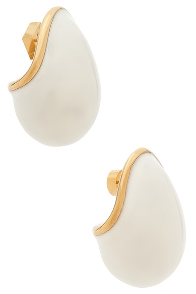 JACQUEMUS Les Boucles Raisin in Gold & White