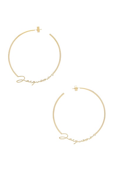 JACQUEMUS Les Creoles Jacquemus Earrings in Gold