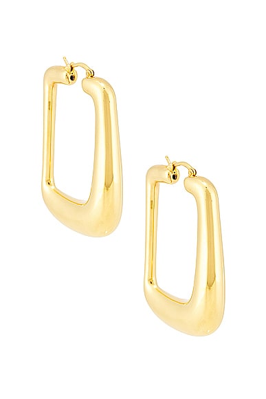 Les Boucles Ovalo in Metallic Gold