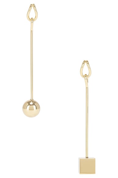 JACQUEMUS Les Boucles Nodo in Gold