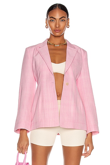 JACQUEMUS La Veste Novio in Light Pink 