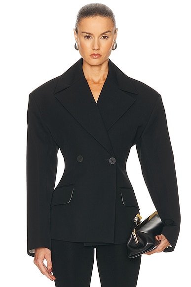 JACQUEMUS La Veste Norma in Black