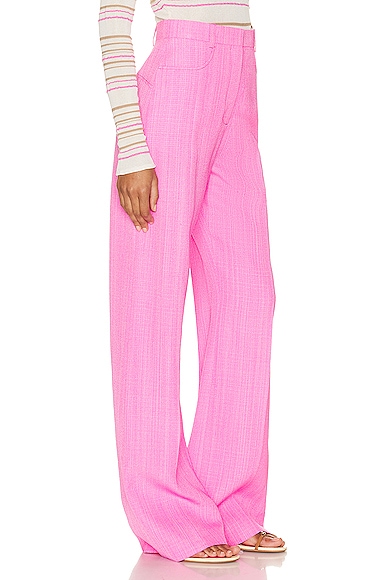 Shop Jacquemus Le Pantalon Sauge In Pink