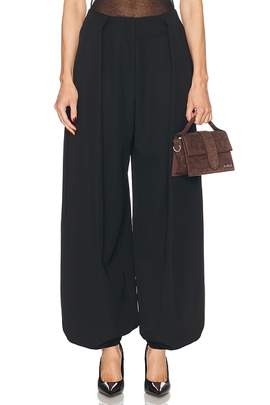 JACQUEMUS Le Pantalon Melao in Black