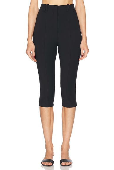 JACQUEMUS Le Pantalon Capri in Black