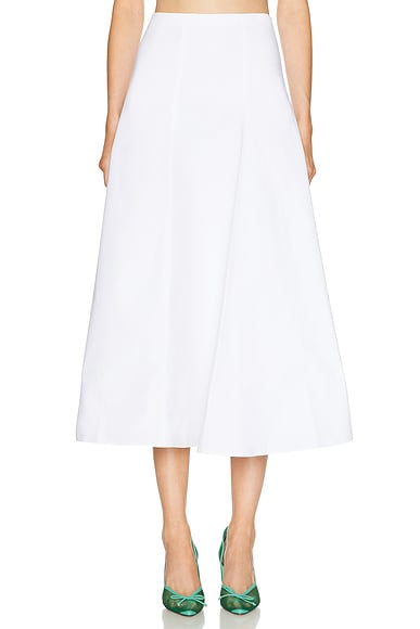 JACQUEMUS La Jupe Triangle in White