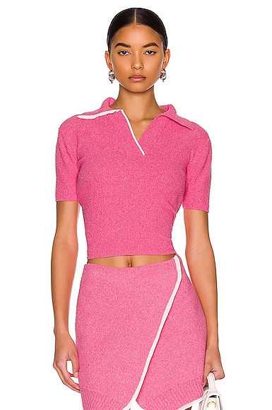 JACQUEMUS Le Polo Bagnu in Pink