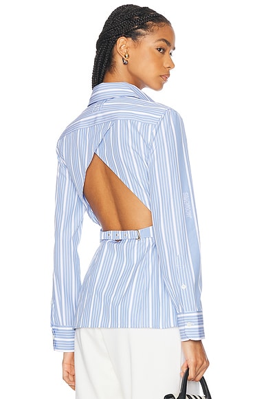 JACQUEMUS Chemise De Costume in Jacquard Business Big Log