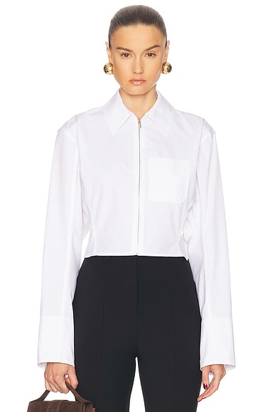 JACQUEMUS La Chemise Mirada in White