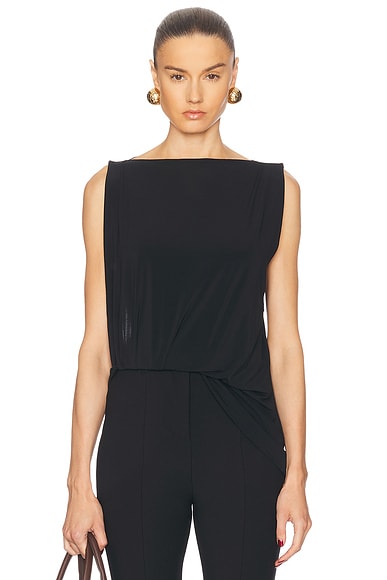 JACQUEMUS Le Haut Peplo in Black