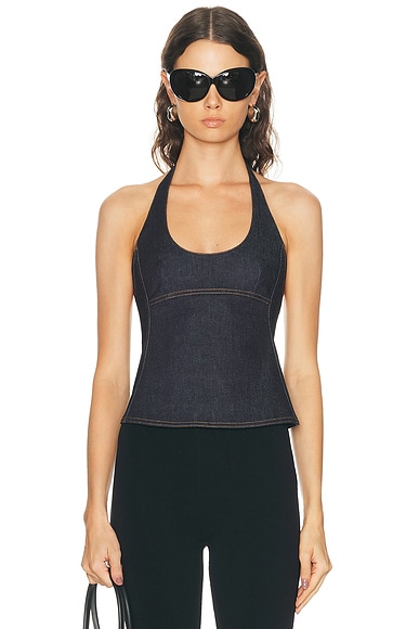 JACQUEMUS Le Haut De-Nimes Lavoir in Dark Navy
