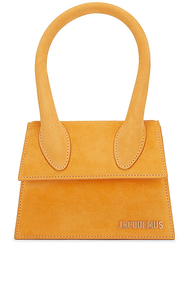 Shop Jacquemus Le Chiquito Moyen Bag In Orange