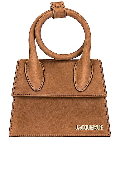 JACQUEMUS Le Chiquito Noeud Bag in Brown