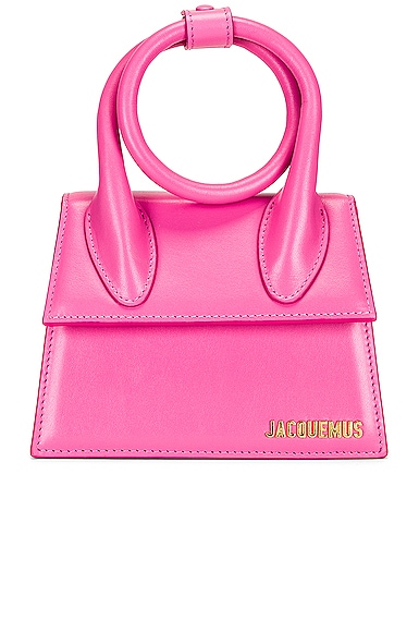 JACQUEMUS Le Chiquito Noeud Bag in Pink