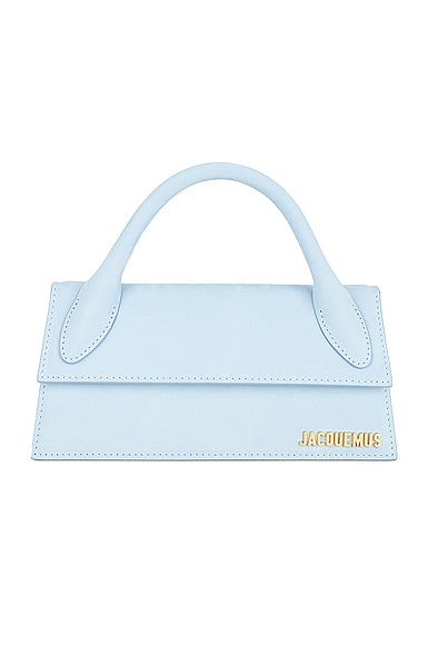 JACQUEMUS Le Chiquito Long Bag in Baby Blue