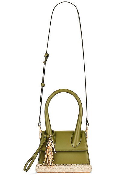 Le Chiquito Moyen Cordao Bag in Army