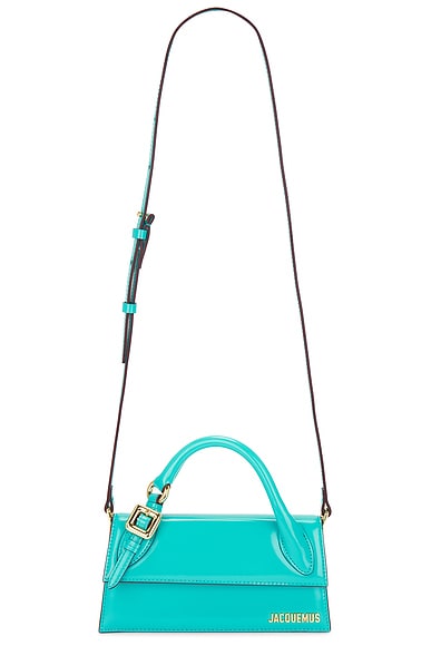 JACQUEMUS Le Chiquito Long Boucle Bag in Turquoise | FWRD JACQUEMUS Le Chiquito Long Boucle Bag in Turquoise | FWRD