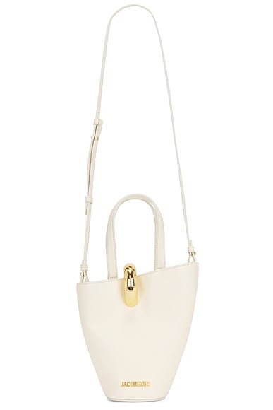 JACQUEMUS Le Petit Bambola Bag in Light Ivory
