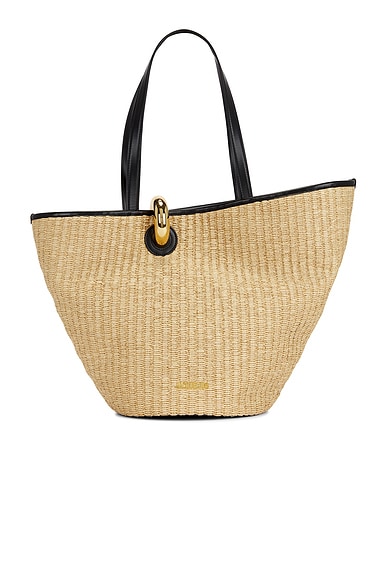JACQUEMUS Le Bambola in Natural & Black