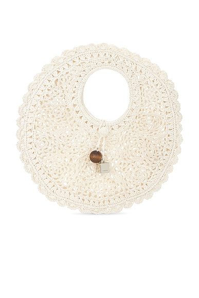 JACQUEMUS Petit Rond Spiaggia Dente in White