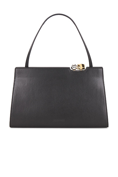 JACQUEMUS Le Salon Shoulder Bag in Black