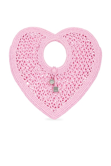 JACQUEMUS Le Spiaggia Coeur in Light Pink