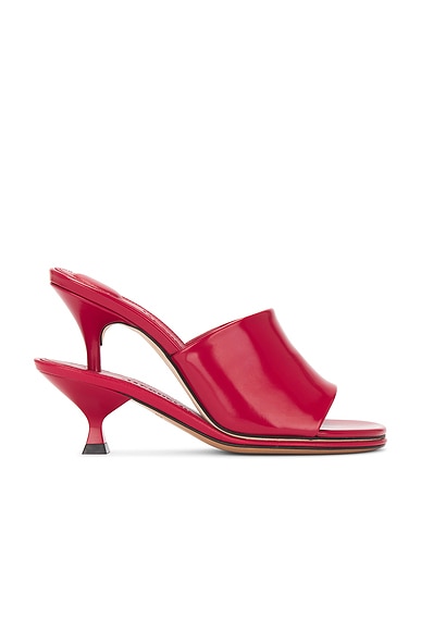 JACQUEMUS Les Doubles Mules in Red