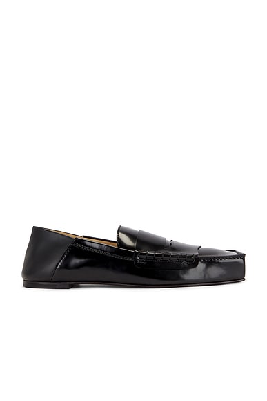 JACQUEMUS Les Mocassins Carre in Black