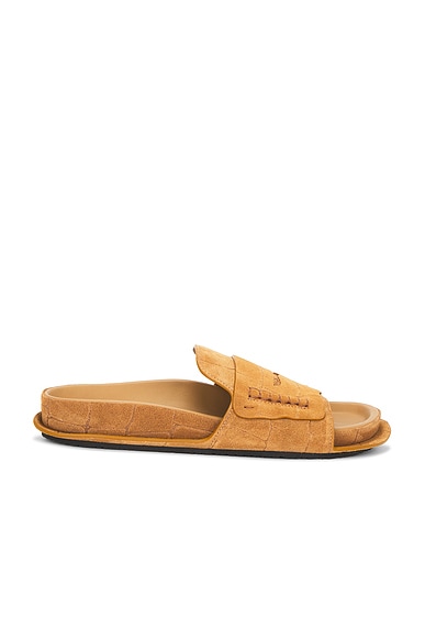 JACQUEMUS Les Sandales Mocassin in Camel