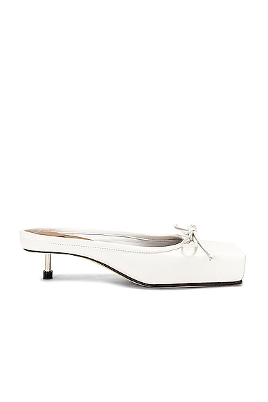 JACQUEMUS Les Mules Basses Ballet in Off White