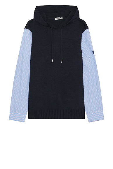 Adonis Knit Woven Combo Hoodie