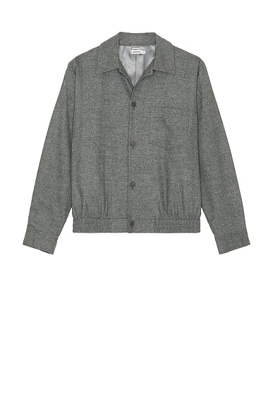 SIMKHAI Ernie Blouson Shirt Jacket in Charcoal Melange
