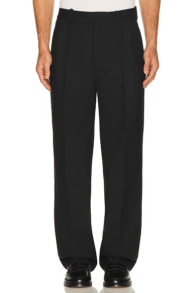 SIMKHAI Julian Pleated Trouser in Black
