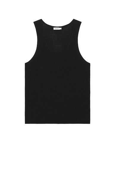 SIMKHAI Ribbed Tank in Black