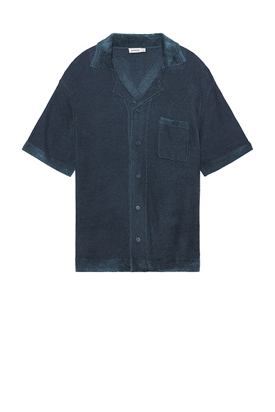 SIMKHAI Camp Shirt in Steel