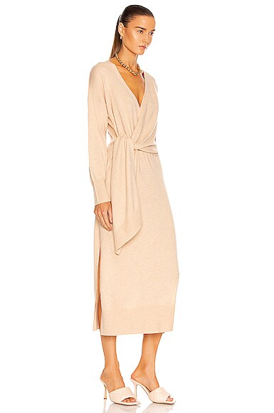 SIMKHAI SKYLA WRAP DRESS