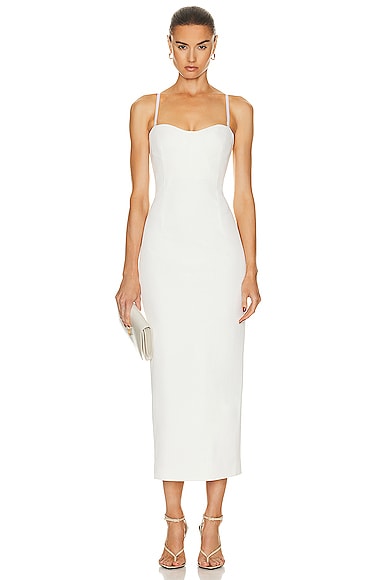 Dion Lee Whitewash Fine Line Dress in Ivory FWRD