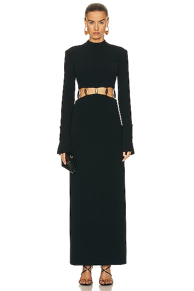 SIMKHAI Gloria Gown in Black